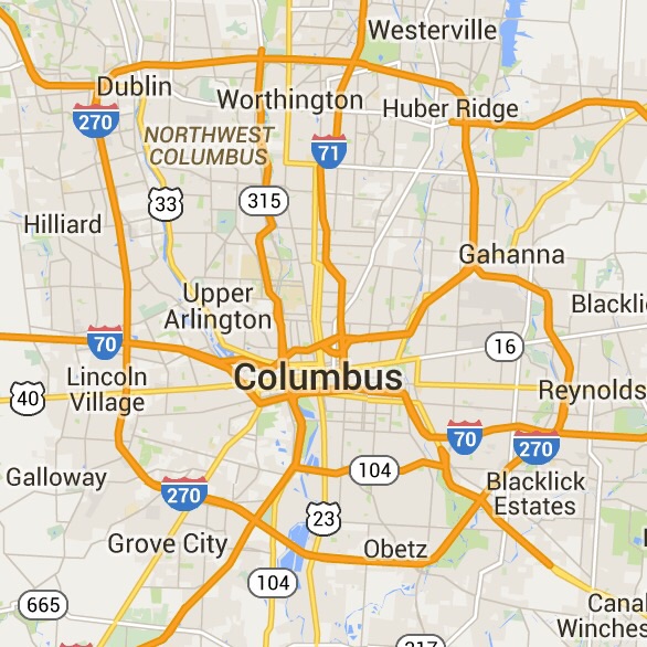 Columbus map