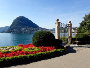Mount San Giorgio from Lugano City Park
