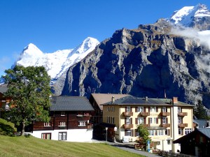 Eiger, Mönch and Jungfrau from Mürren