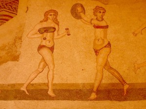 Bikini Girls mosaic, Villa Romano del Casale