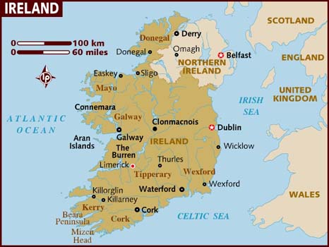 Ireland map