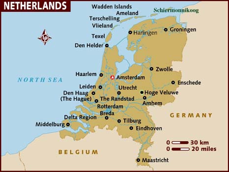 Netherlands map