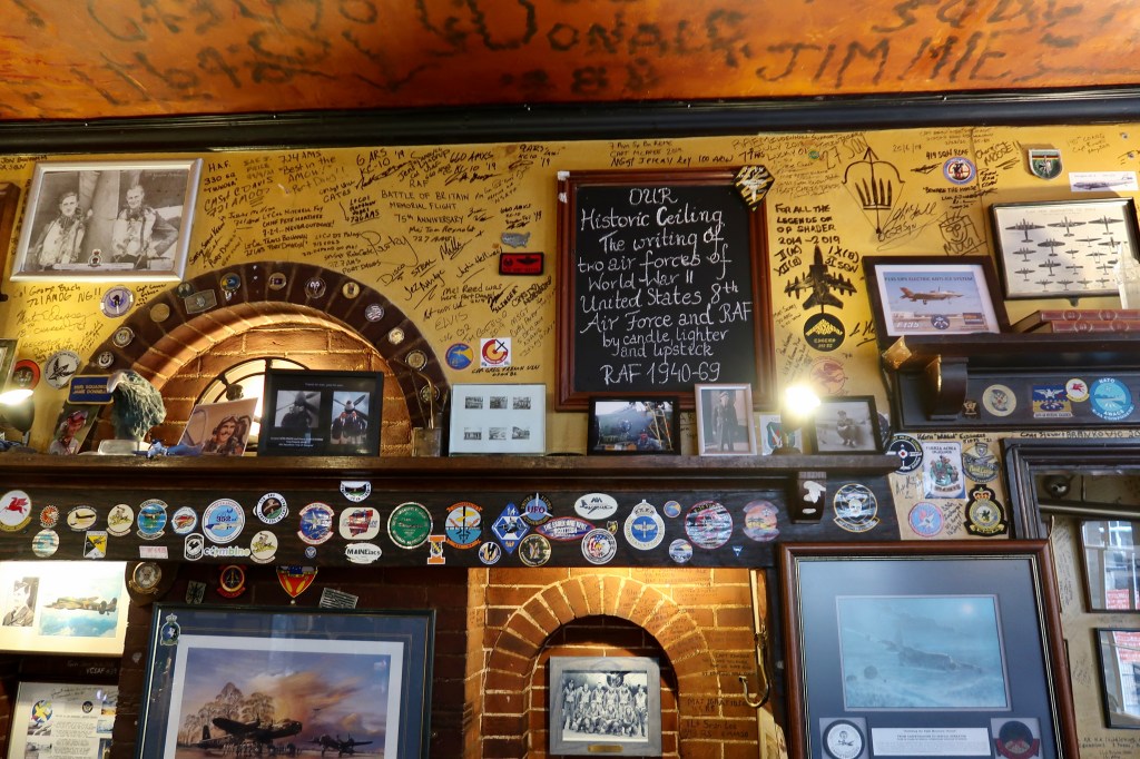 WWII graffiti, The Eagle, Cambridge UK