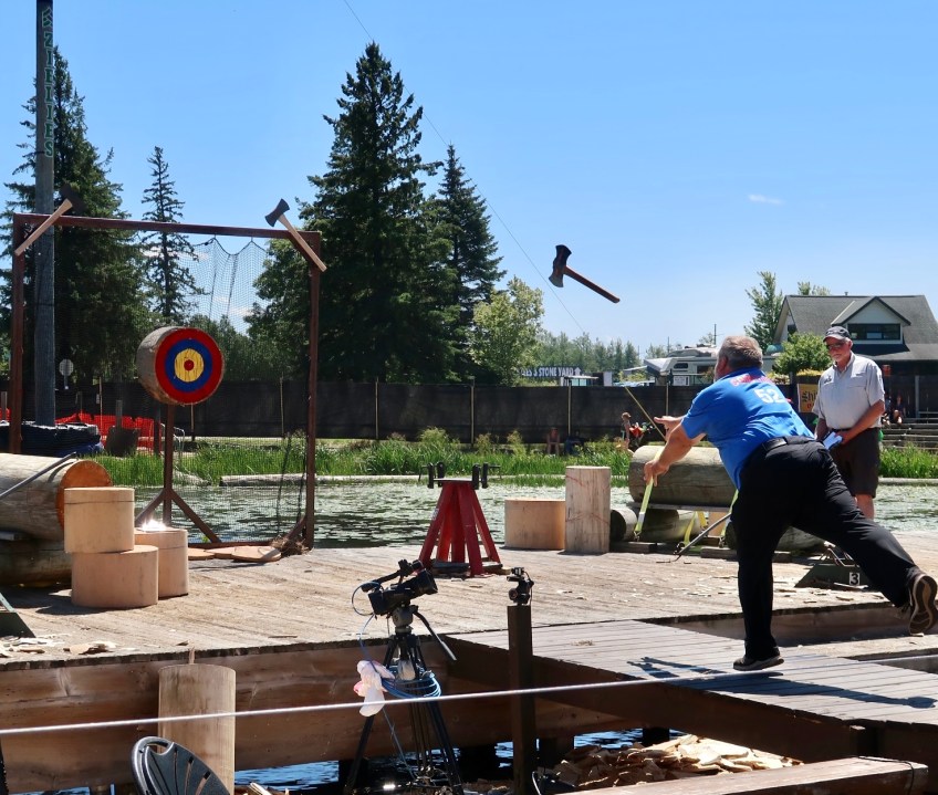 Axe throw, Lumberjack World Championships WI