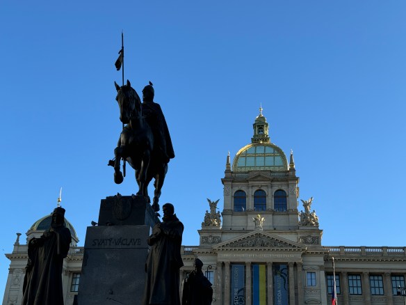 Statue of Wenceslas and National Museum, Prague